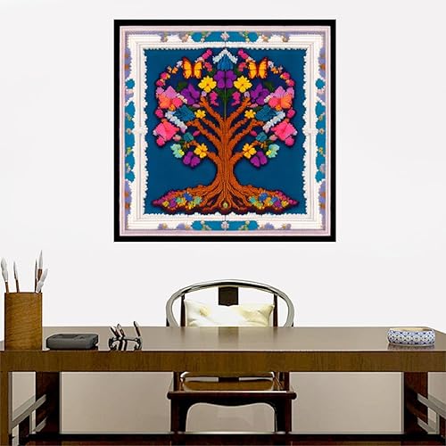 Miniatura 23 de Joyhoor Kits de punto de cruz para principiantes, suministros de punto de cruz estampados, kits de bordado de costura preimpresión para adultos