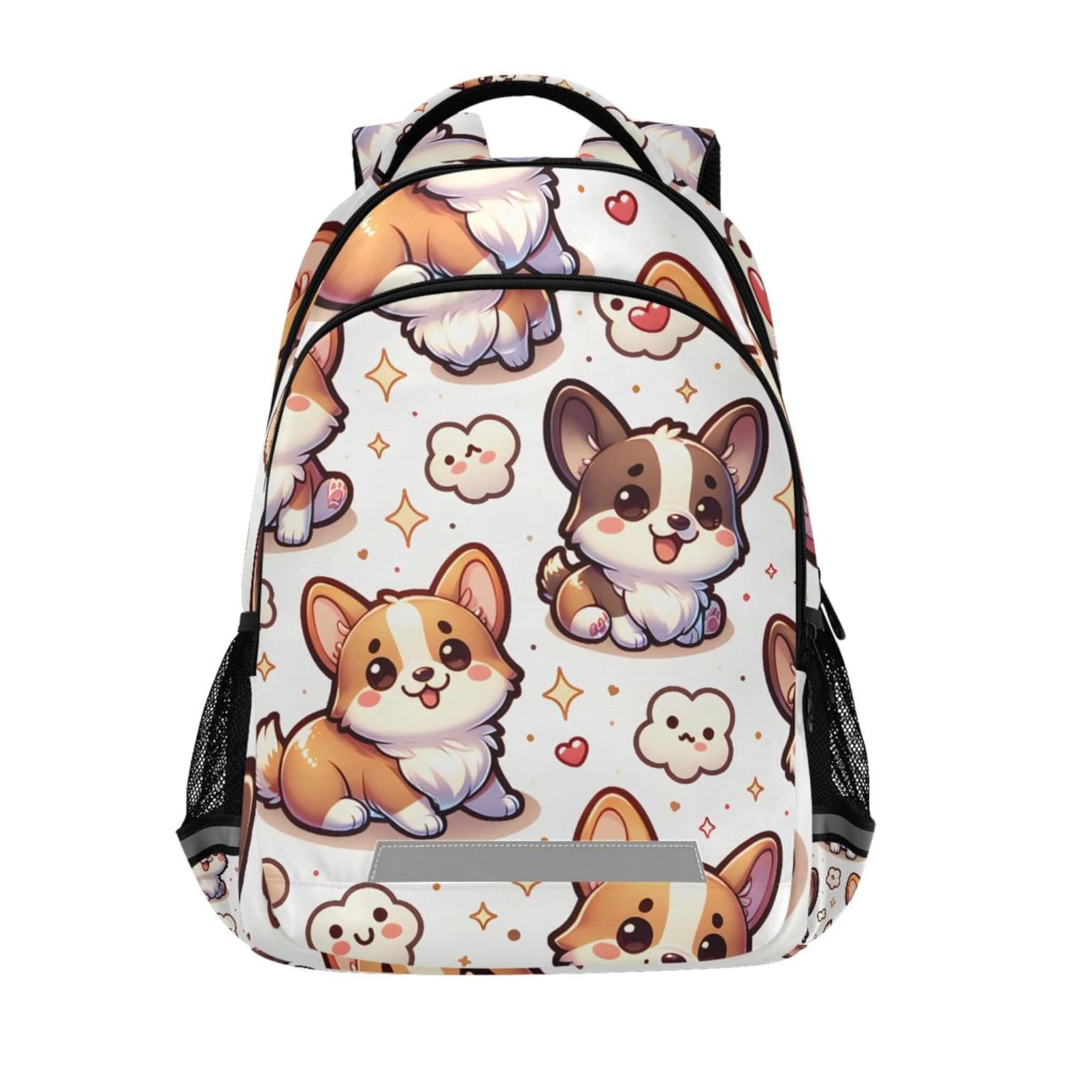 ALAZA Corgi Dog Puppy Cute Backpack Purse for Women Men Personalized Laptop Notebook Tablet School Bag Stylish Casual