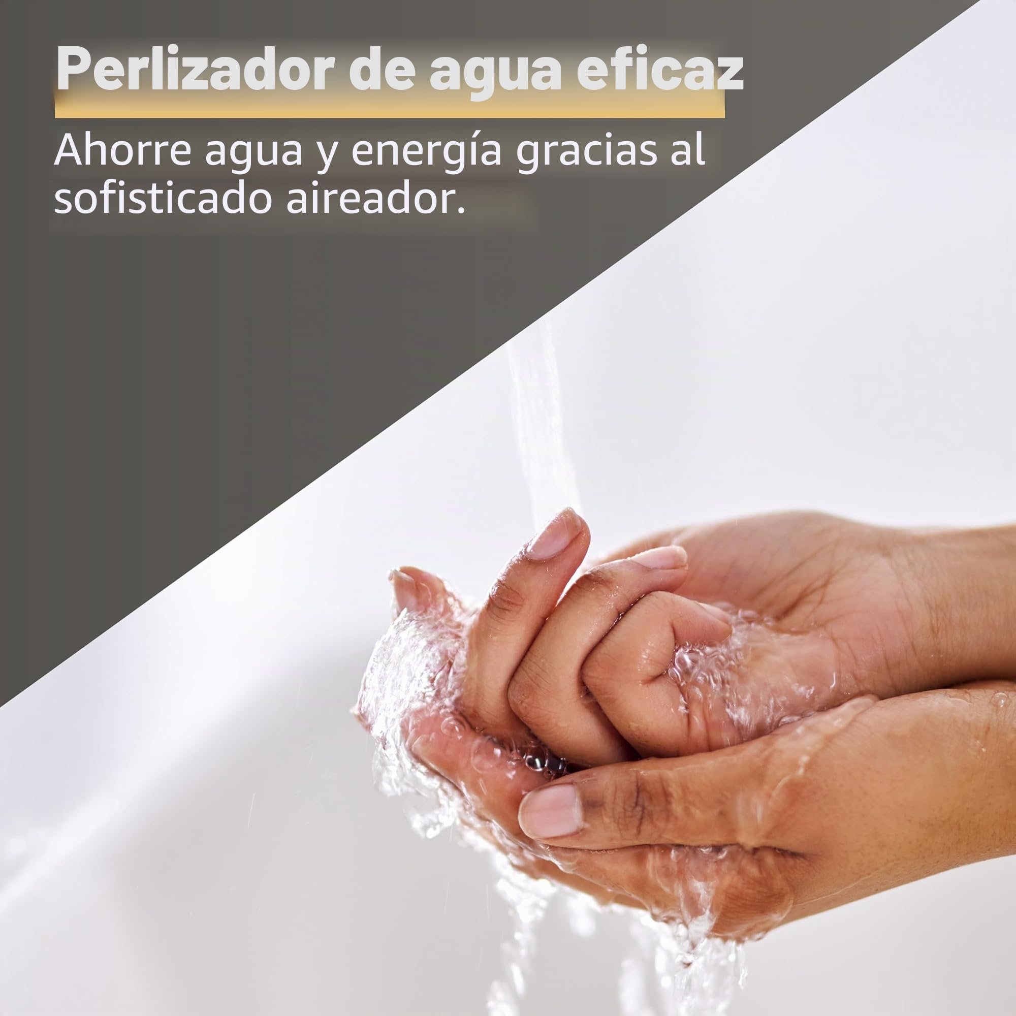 Planetmöbel Grifo de baño negro con mezclador monomando para lavabo de baño moderno
