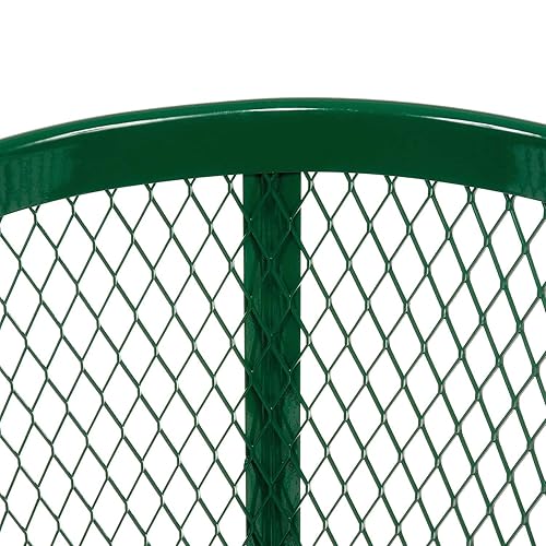 Miniatura 3 de Global Industrial Contenedor de basura de metal para exteriores, 48 galones, verde