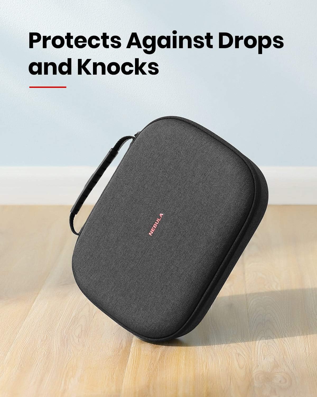 Discount Nebula Solar/Solar Portable Official Carry Case, Nebula by Anker, Polyurethane Leather, Soft Ethylene-Vinyl Acetate Material, Splash-Resistance, Premium Protection Projector Travel Case