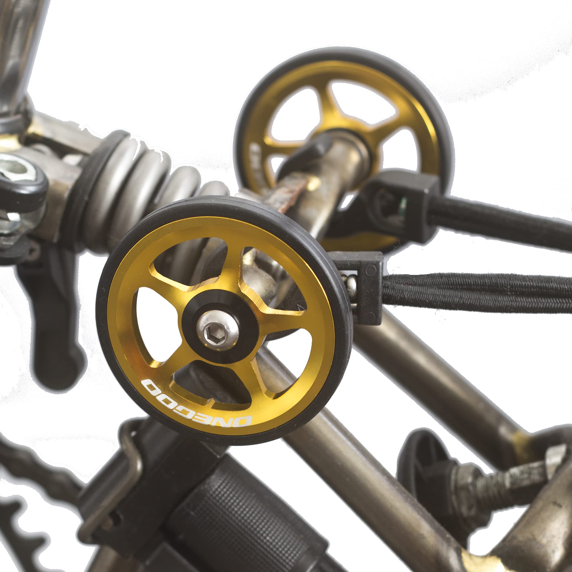 London CraftworkStylish Easy Wheels For BROMPTON in Gold ONEGO