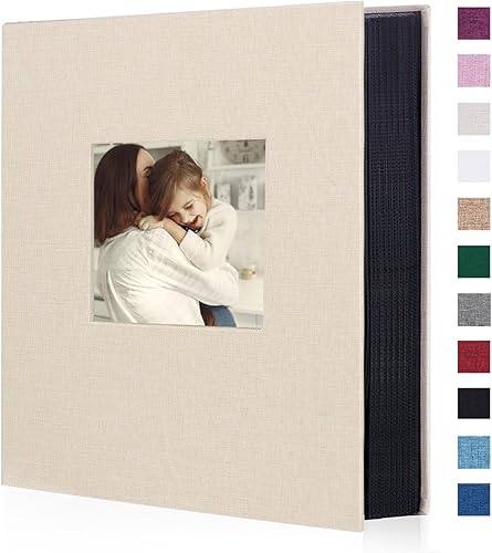 Artmag Álbum de Fotos de Tela 4x6 400 Gran Capacidad para Familia Boda Aniversario Álbum de Lino con Capacidad para 400 Fotos Verticales (400