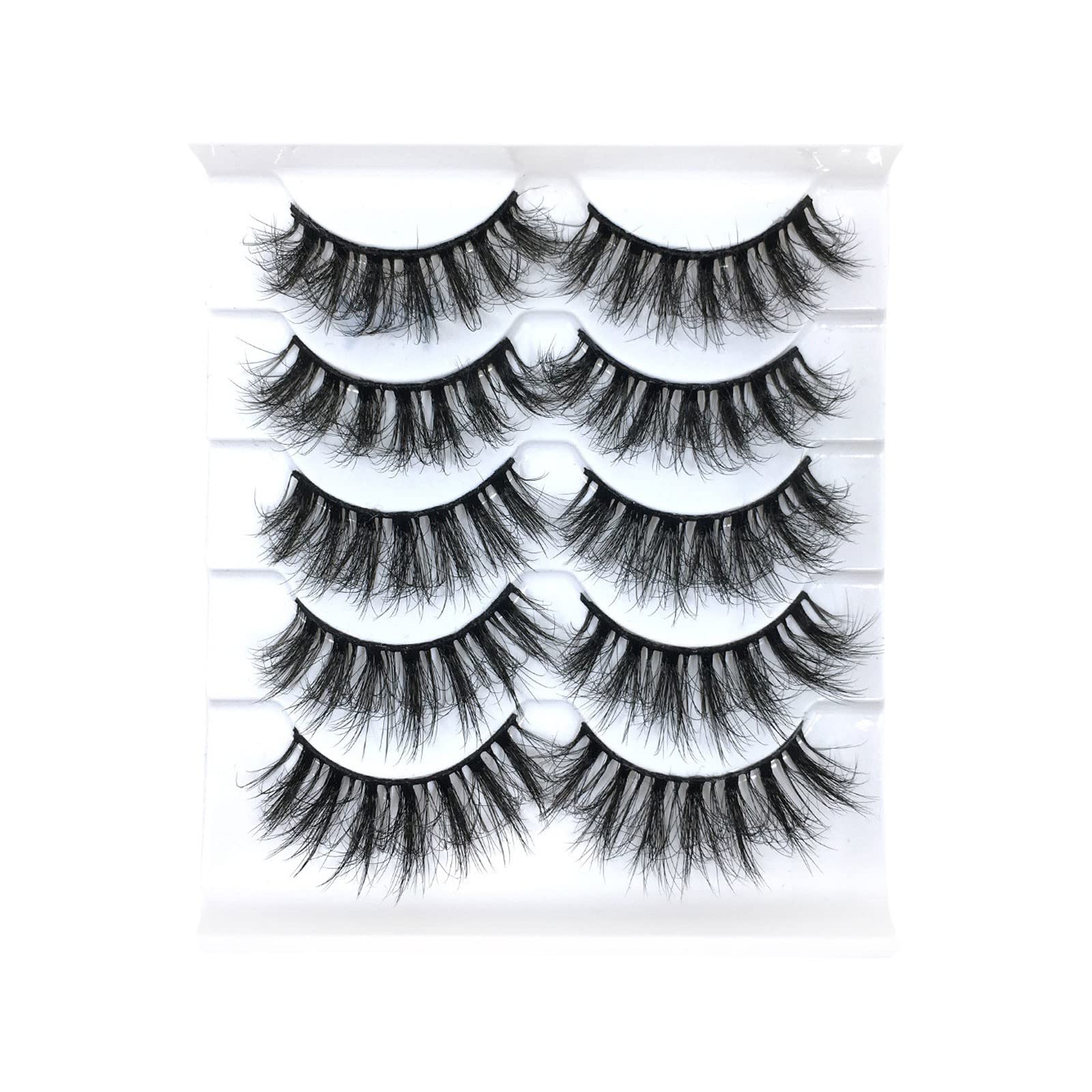 Eyelash Kits for Starters 8D Multipack Fake Style Lashes Faux Mink Lashes Pack Eyelashes 10 False Pairs Volume
