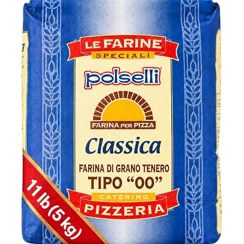 POLSELLI Classica, Type "00" Double Zero Flour Extra Fine, 11 lbs (5 kg)