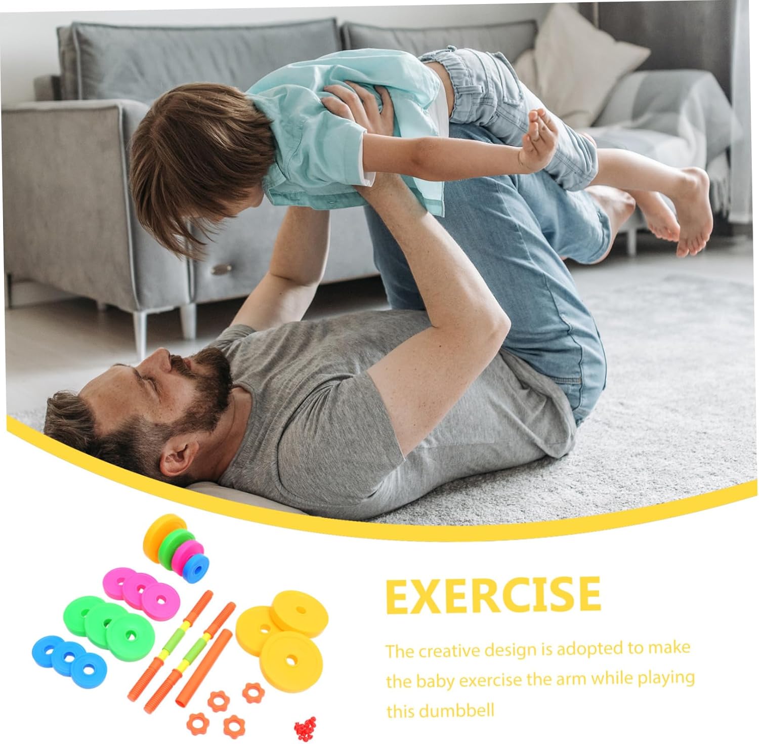 Adjustable Plastic Dumbbells for Boy Girl Weight Training Toy for Arm Strength Fillable with Water Sand Bright Colors for Boys Girls Fun Morning Exercise Barbell