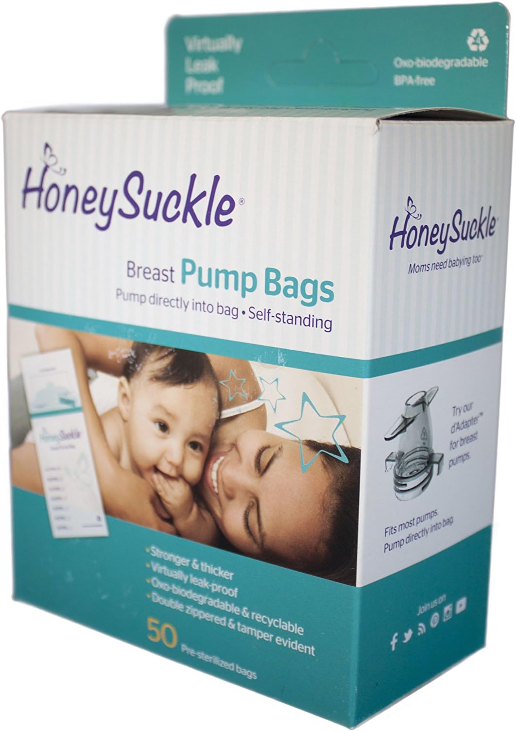 Honeysuckle Breast Pump Bags 50ct.