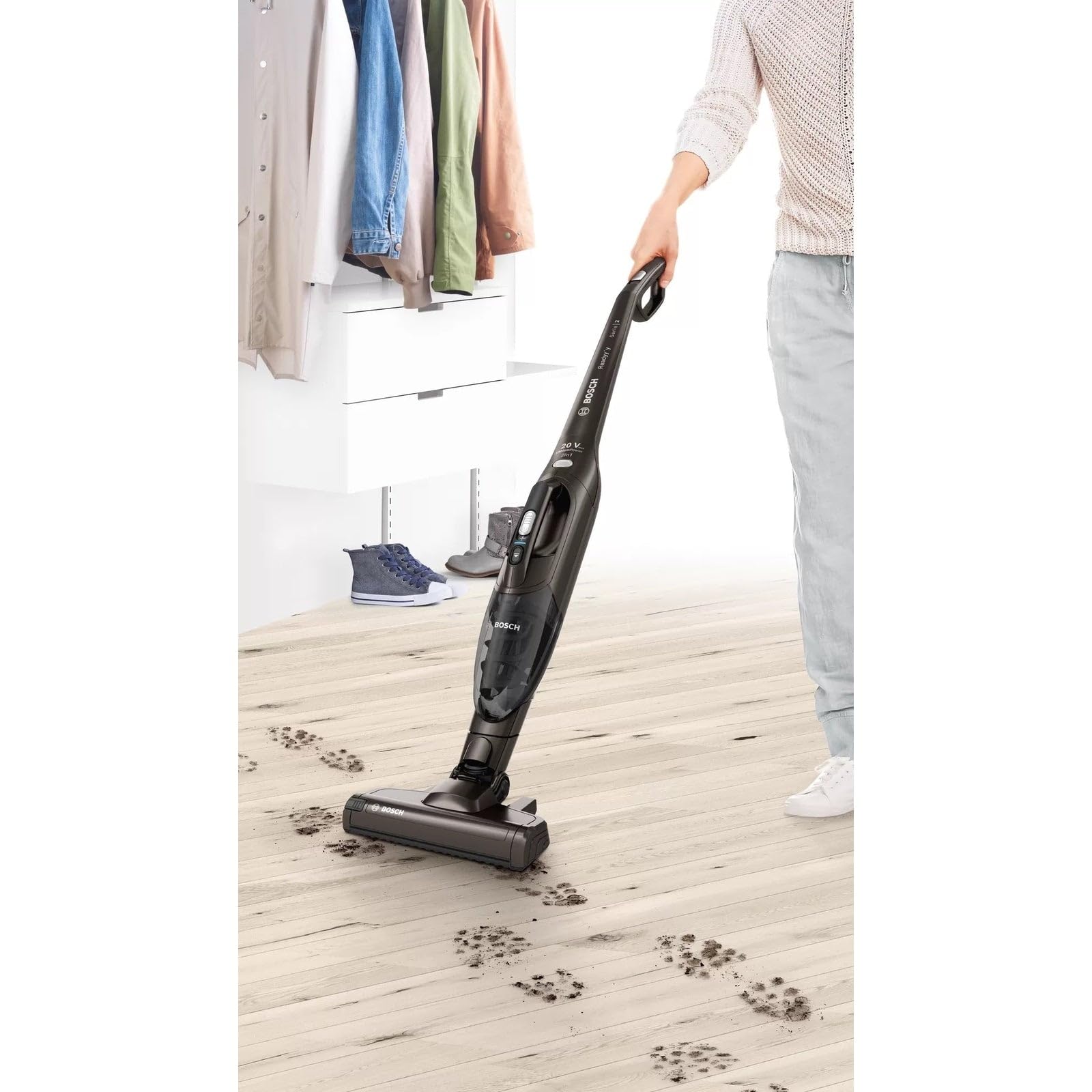 Bosch Serie 2 Akku-Staubsauger Readyy'y 20Vmax Grau BCHF220T