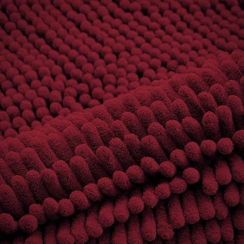 Miniatura 42 de Smiry - Juego de alfombras de baño de 2 piezas, suaves, absorbentes, de felpilla, lavables a máquina, antideslizantes, para bañera, ducha y piso Gris