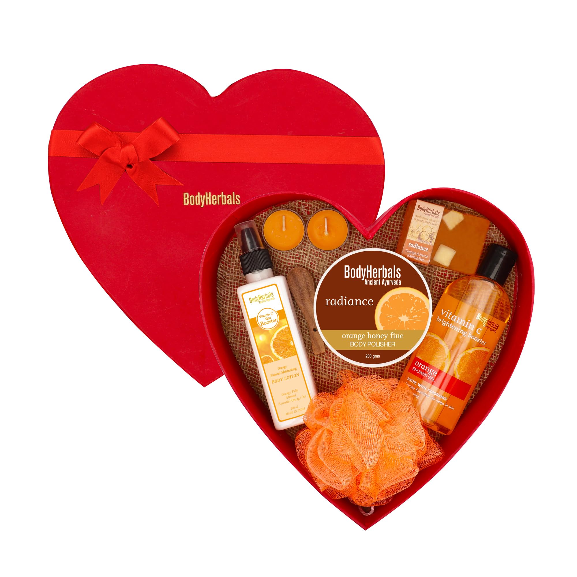 BodyHerbals Orange Signature Skin Care Gift Set for Women and Men - Bath and Bodycare Luxury Gift Hamper - Pampering Kit for All Occassions - Premium Packaging - Unisex - Set of 6 pcs - Gift for Birthdays, Anniversary and Special Celebrations-image-15
