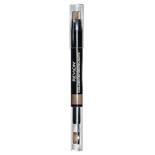 Vista 11 de Revlon Colorstay Browlights - Lápiz de cejas y resaltador de cejas, marrón medio, 0.038