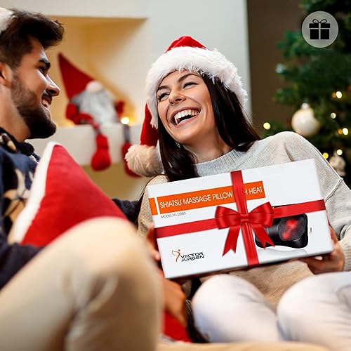 Miniatura 7 de VIKTOR JURGEN - Almohada masajeadora para cuello estilo shiatsu de amasamiento profundo para hombros y pies como regalo de relajación térmica para