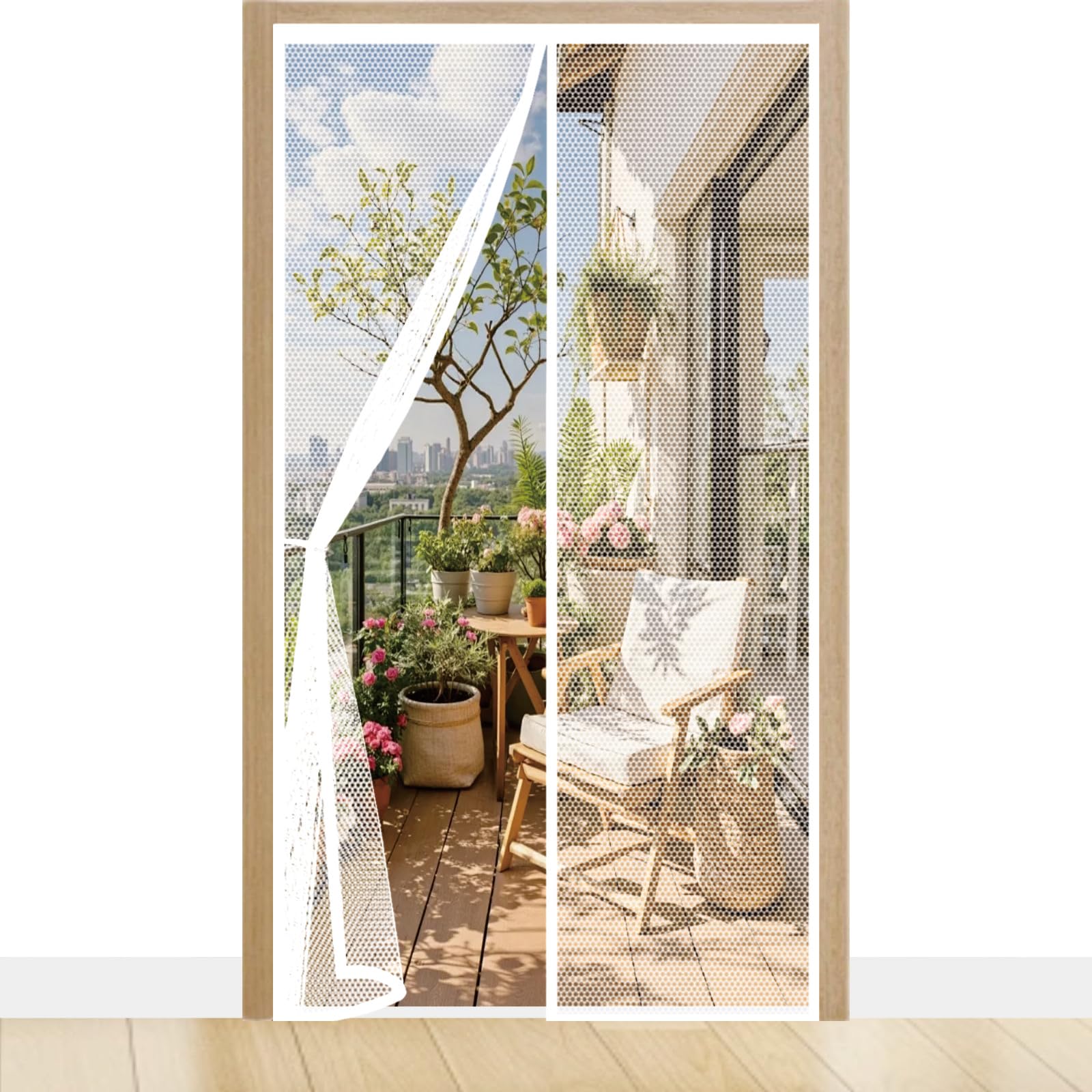Moustiquaire fenetre magnetique 122 x 192 cm - Protégez votre maison des mouches sans percer