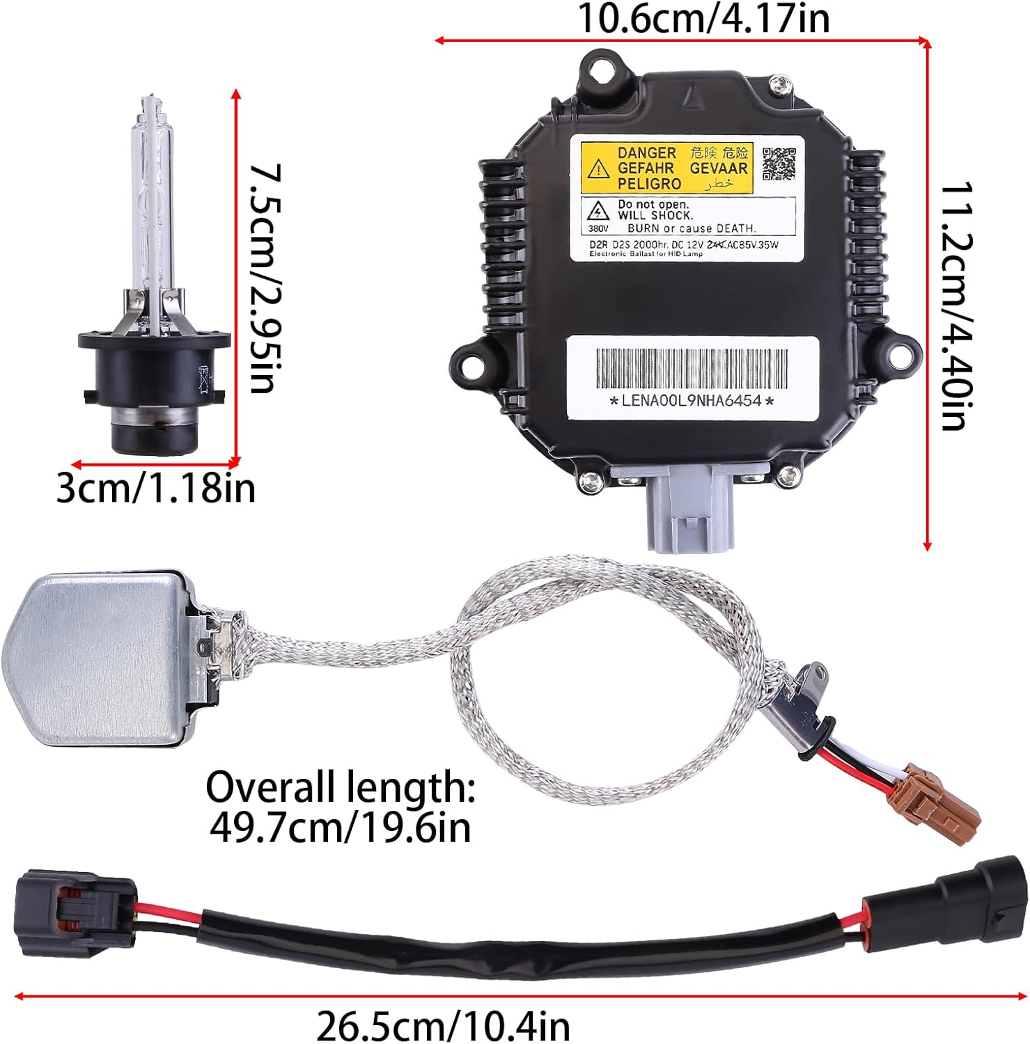 28474-89904, 284748991A Xenon HID Head Lamp Ballast Control Unit Module Stability Replacement for Nissan 350Z Altima Maxima Rogue Infiniti G35 G37 FX35 QX QX56 (2PCS)