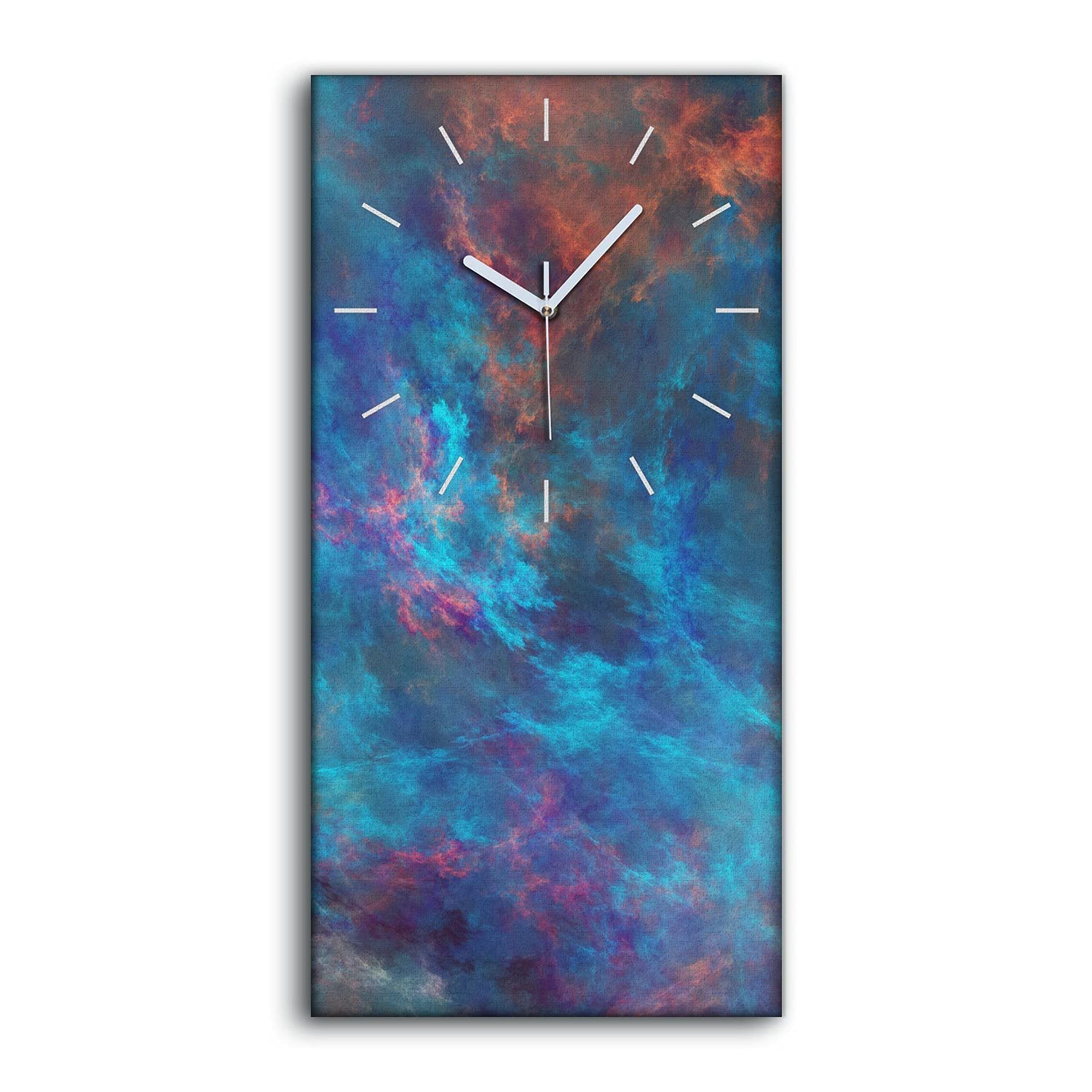 Horloge sur Toile art mural moderne 30x60cm pour décoration de chambre