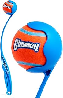 Chuckit! - 18M Junior Launcher - Ball Launcher for Dogs - Ergonomic Rubber Handle - Soft and Robust Plastic Launcher - Compatible with Medium Balls - Length 45.5 cm