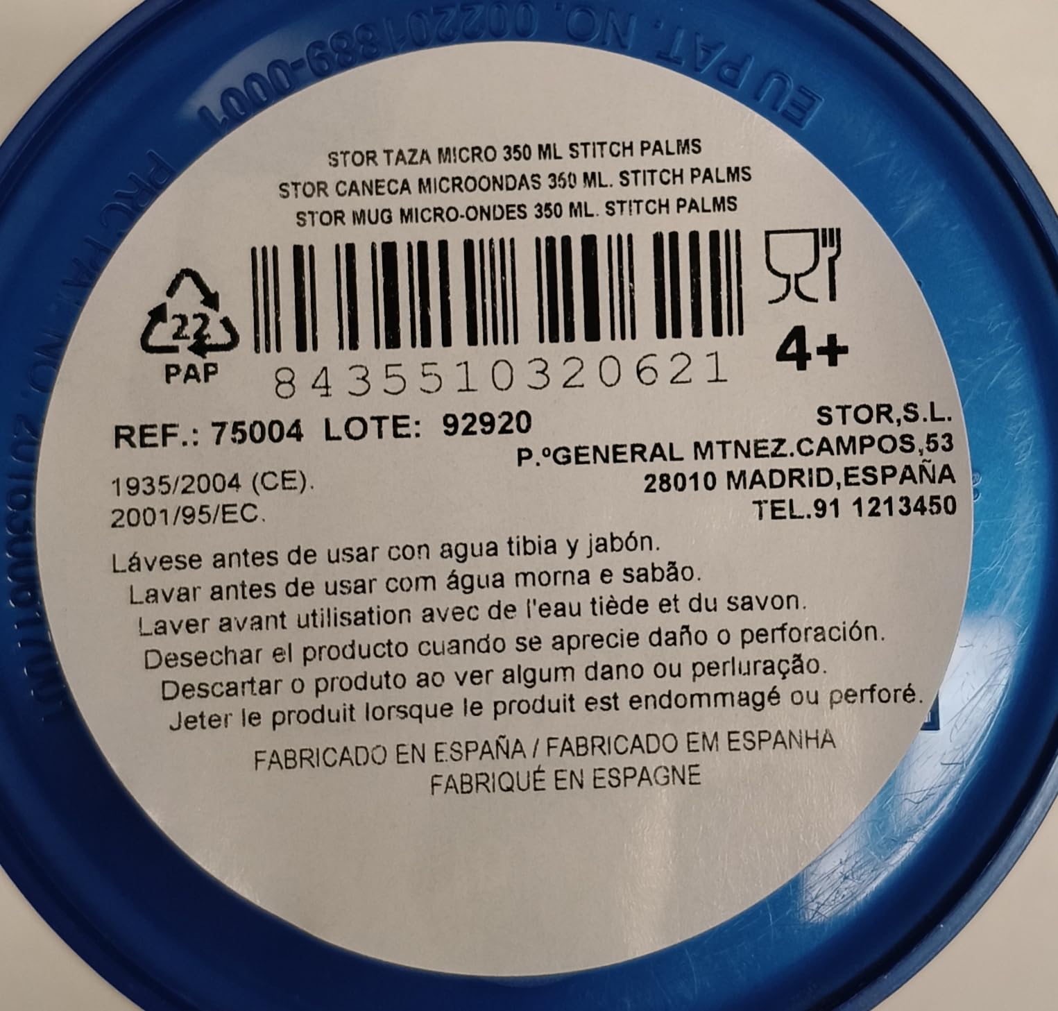 Pack Gobelet Et Gourde Stitch (Disney) - Gobelet Micro-ondes 350ml + Gourde 400ml, Sans BPA, Réutilisable - 5