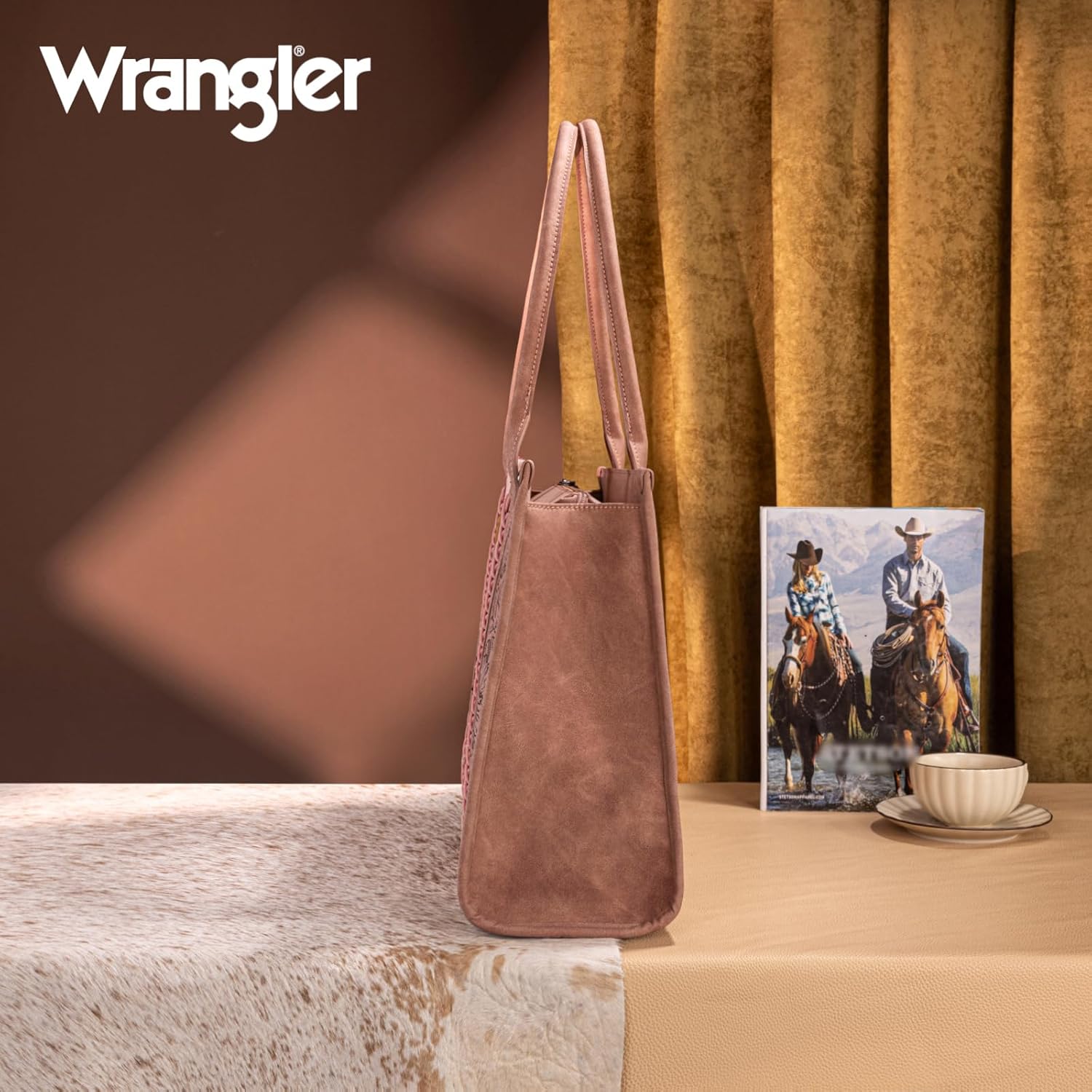 Montana West × Wrangler Aztec Tote Bag for Women Western Shoulder Purse Top Handle Handbag - Image 5