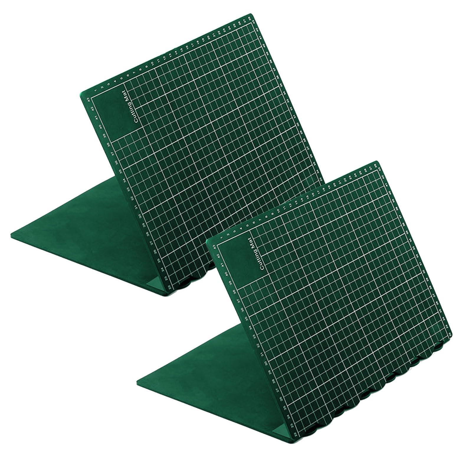 Paquete de 2 alfombrillas de corte giratorias plegables adecuadas para entusiastas de las manualidades, fabricadas con polipropileno