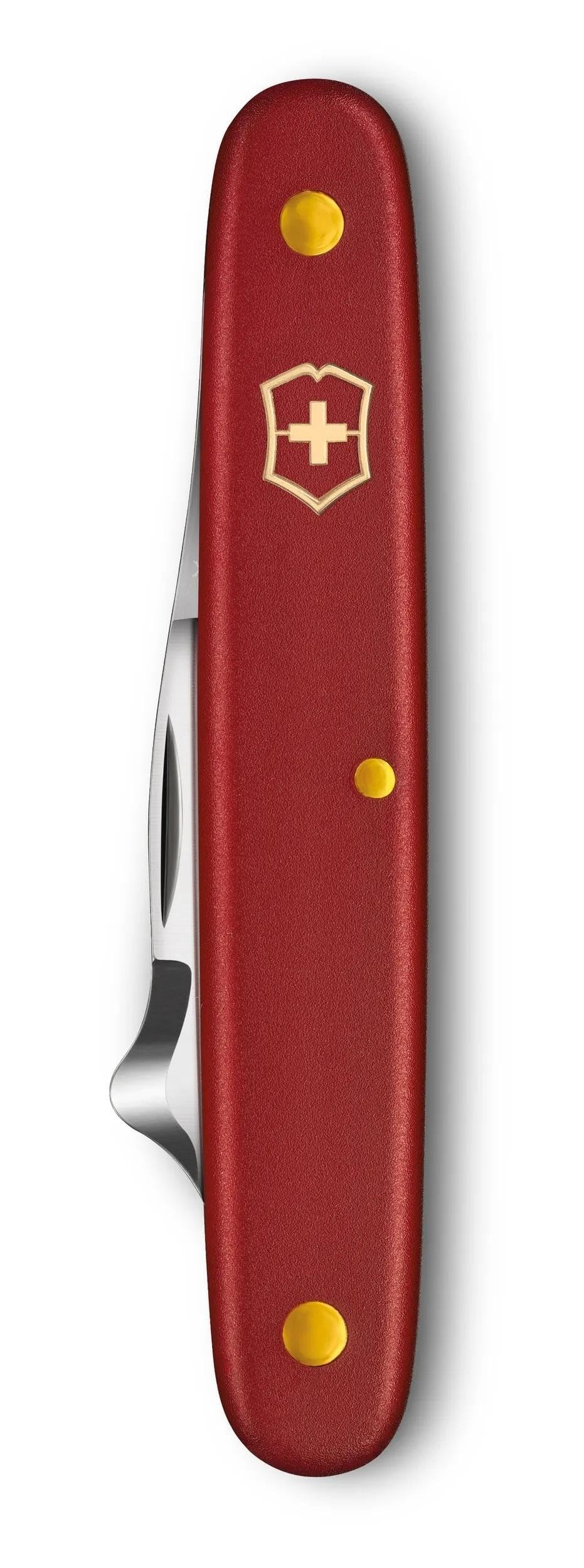 Victorinox, Coltello da innesto Combi S, Professionale, per Vivai e Giardinieri, Svizzero, ABS/celidor, Rosso, Lama con Punta Appuntita Tip