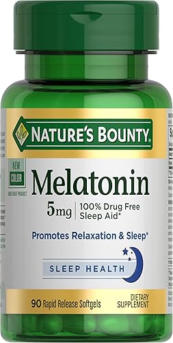 Miniatura 3 de Nature's Bounty Super Strength Melatonina 5 mg Softgels 90 ea (paquete de 4)