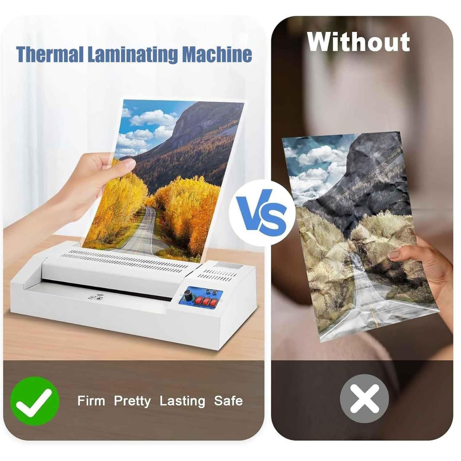 Macchina di laminatore Termico del Rotolo di 32mm 600W Regolabile a Temperatura A4 A3 laminazione Rapida del Film Freddo per i Documenti delle Foto della Scuola dell'ufficio