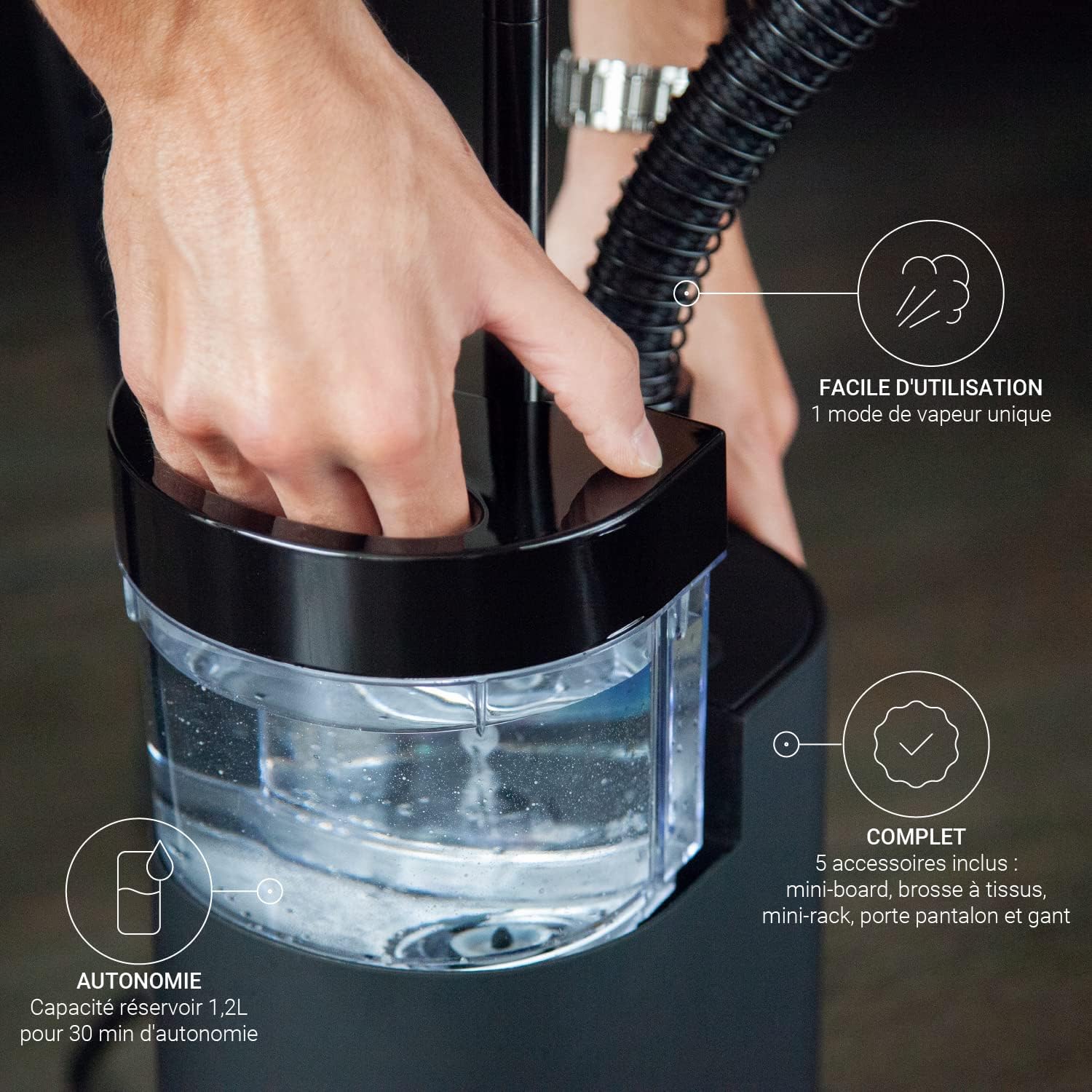 SteamOne Unilys UNI900GB water tank and accessories