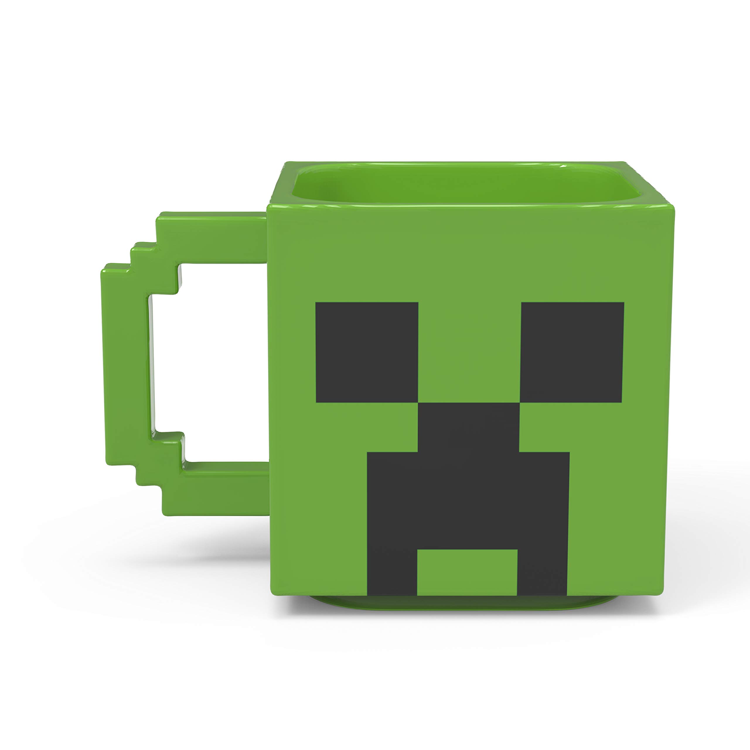 Zak DesignsMinecraft Creeper Unique 3D Character Sculpted Ceramic Coffee Mug, Collectible Keepsake and Wonderful Coffee Mug (21oz, Creeper, BPA-Free)