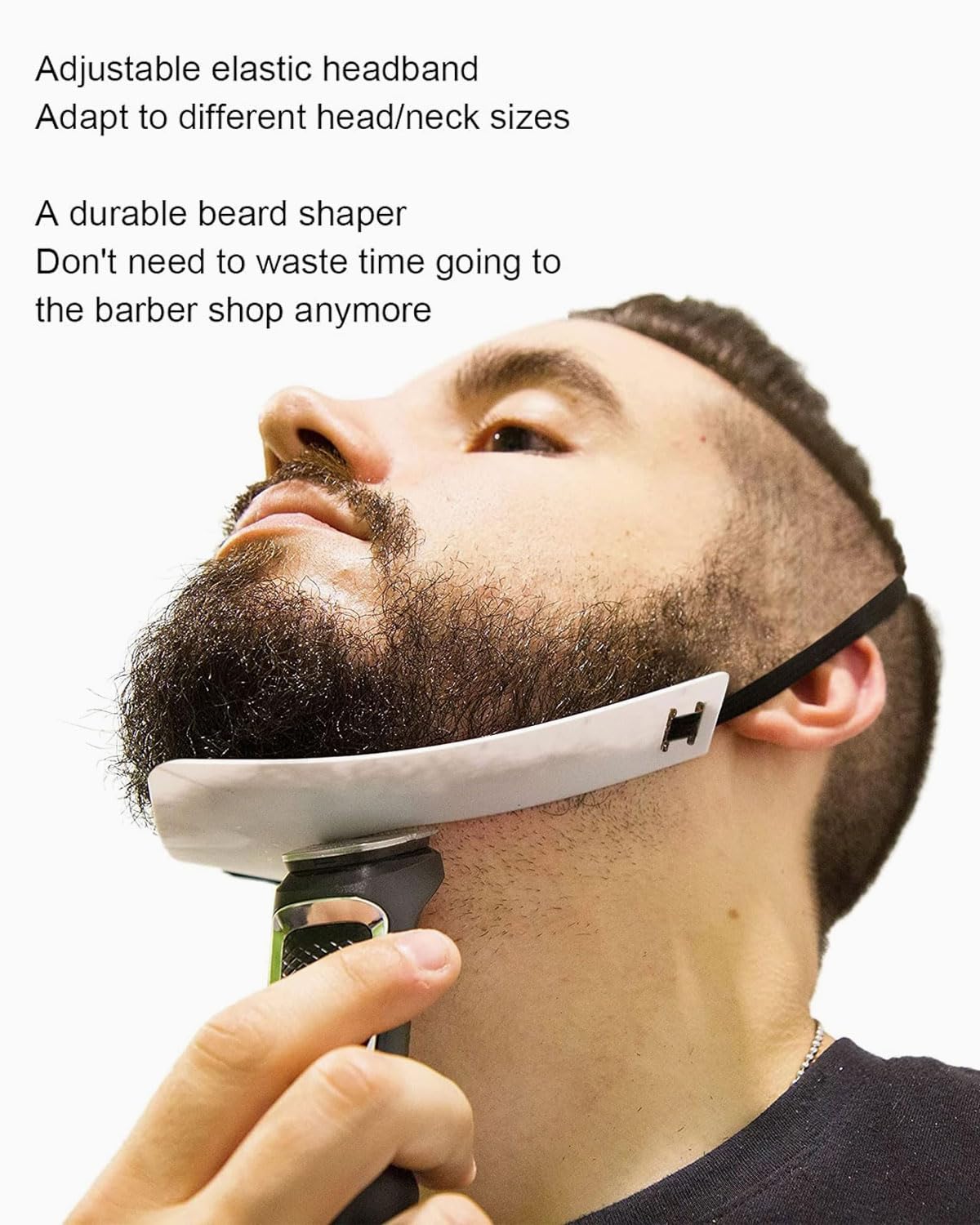 Trimmer per Barba Sagoma per Rasatura Guida per Barba Strumento per Modellare Ritaglio Flessibile Modello per Modellare la Barba Strumento per Rifinitore per Barba Baffi Linee Perfette