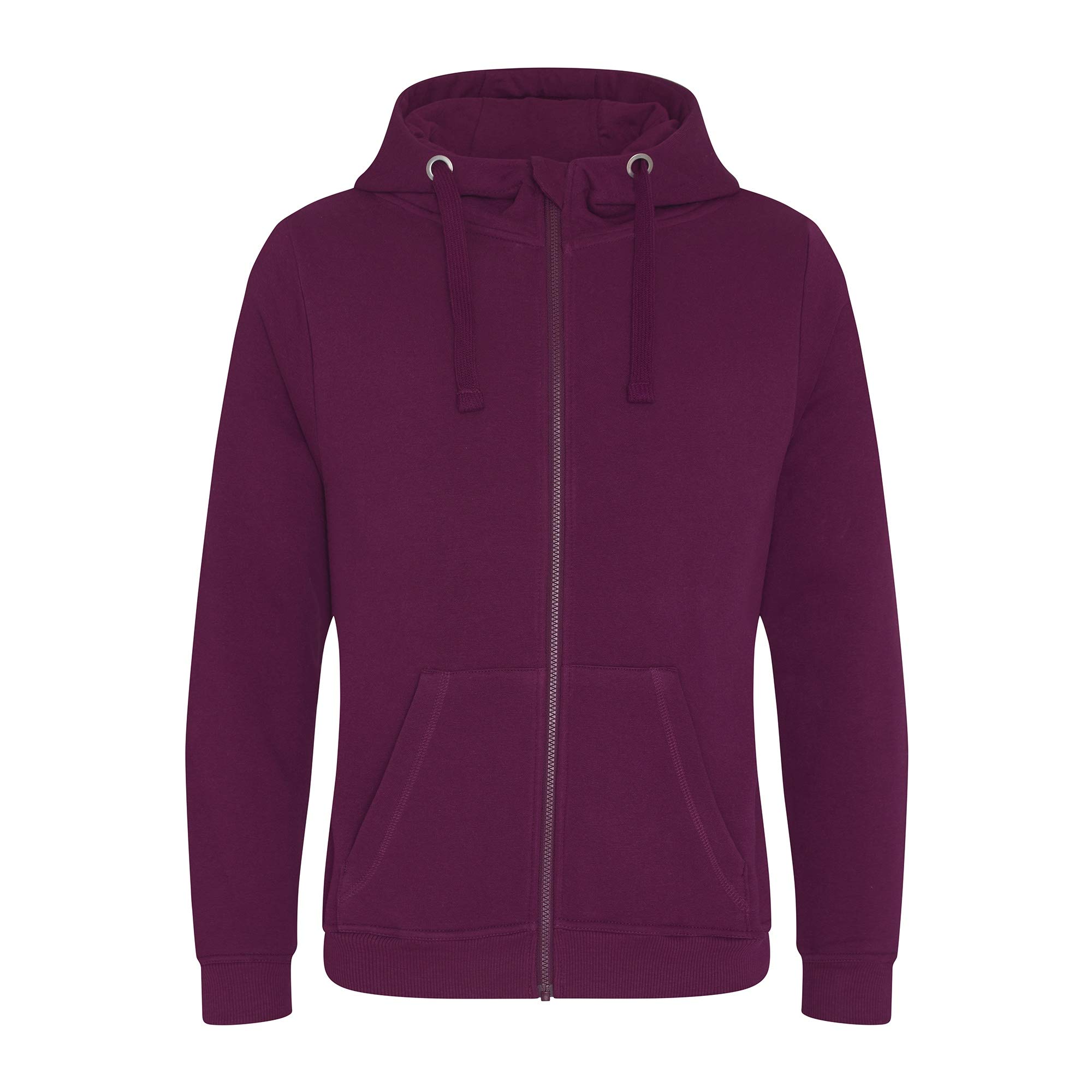Awdis Men's Burgundy Just Hoods Graduate Heavyweight Full Zip Hoodie (3Xl) (Burgundy)
