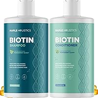 Vista 13 de Juego de champú y acondicionador de romero y biotina - Champú y acondicionador voluminizadores para cabello fino para mujeres y hombres