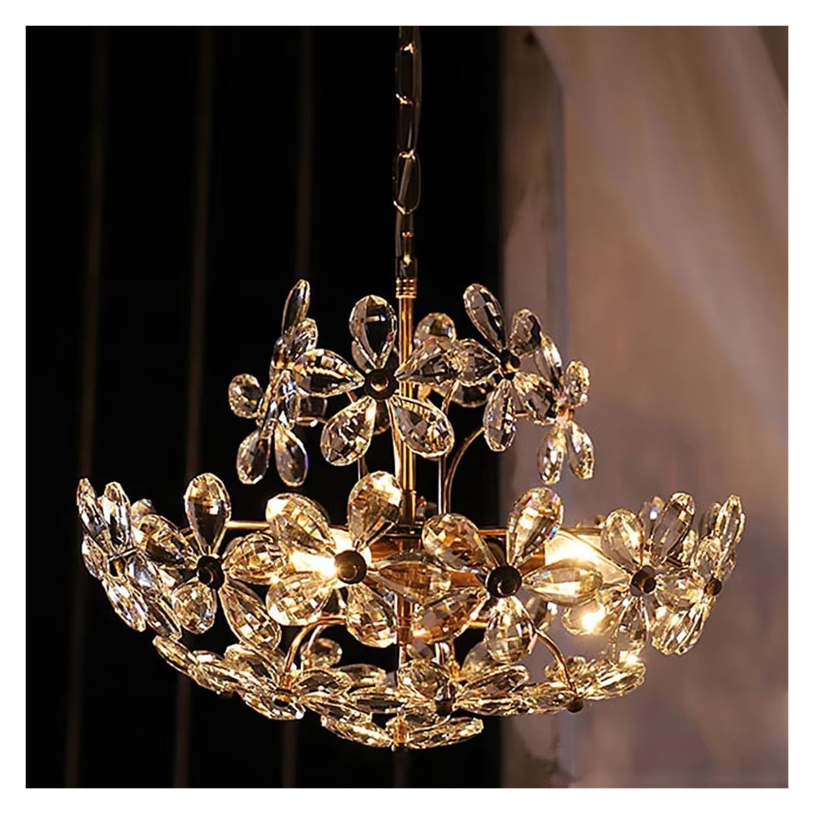Luminaire suspendu romantique pour salon et chambre au charme rétro