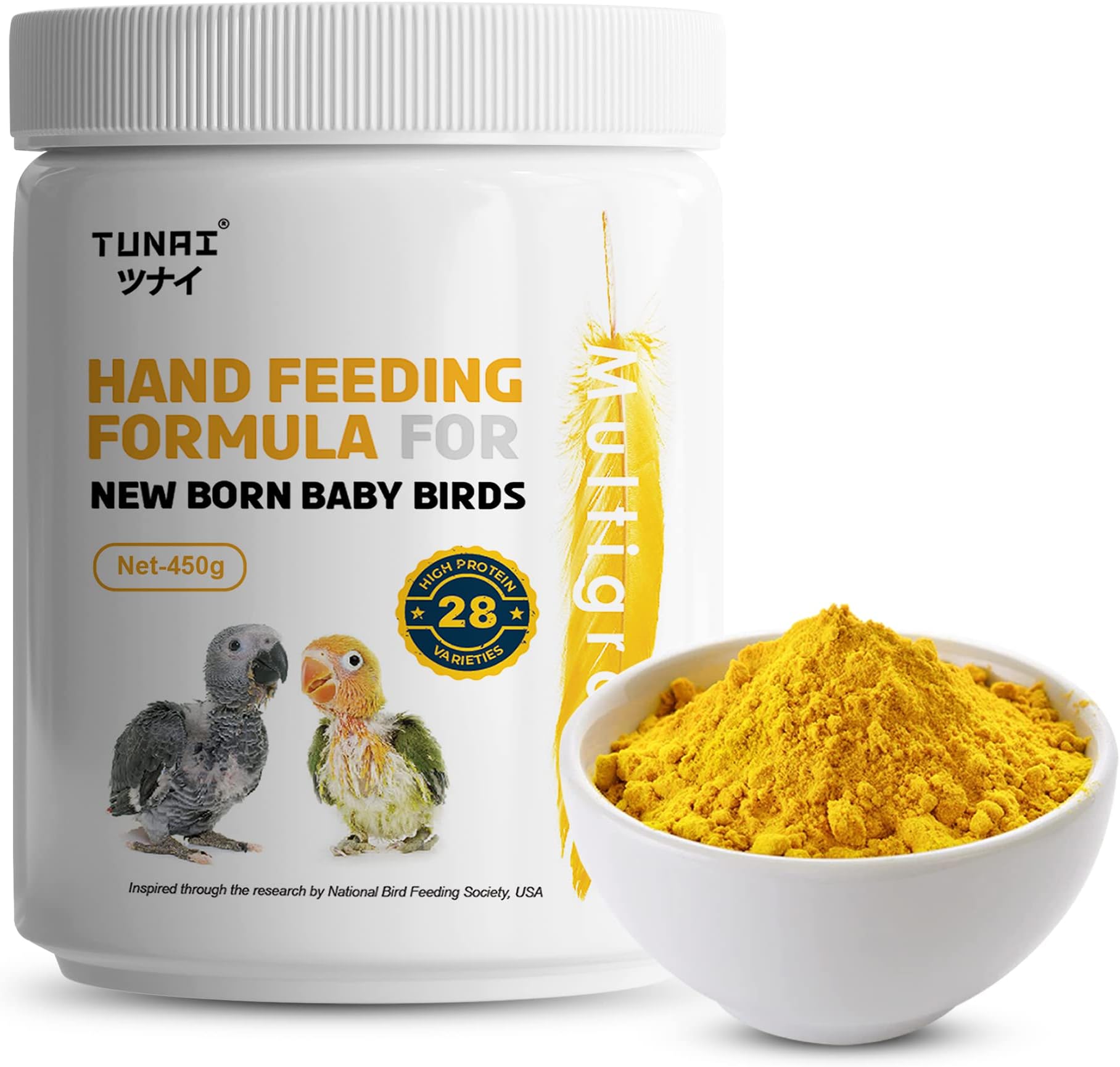 Buy Tunai Multi Grain Hand Feeding Formula for All Baby Birds 450g