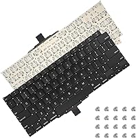 Vista 1 de Teclado estadounidense con cable flexible + kit de tornillos de repuesto para MacBook Air de 13 pulgadas con pantalla Retina A2179 principios de 2020