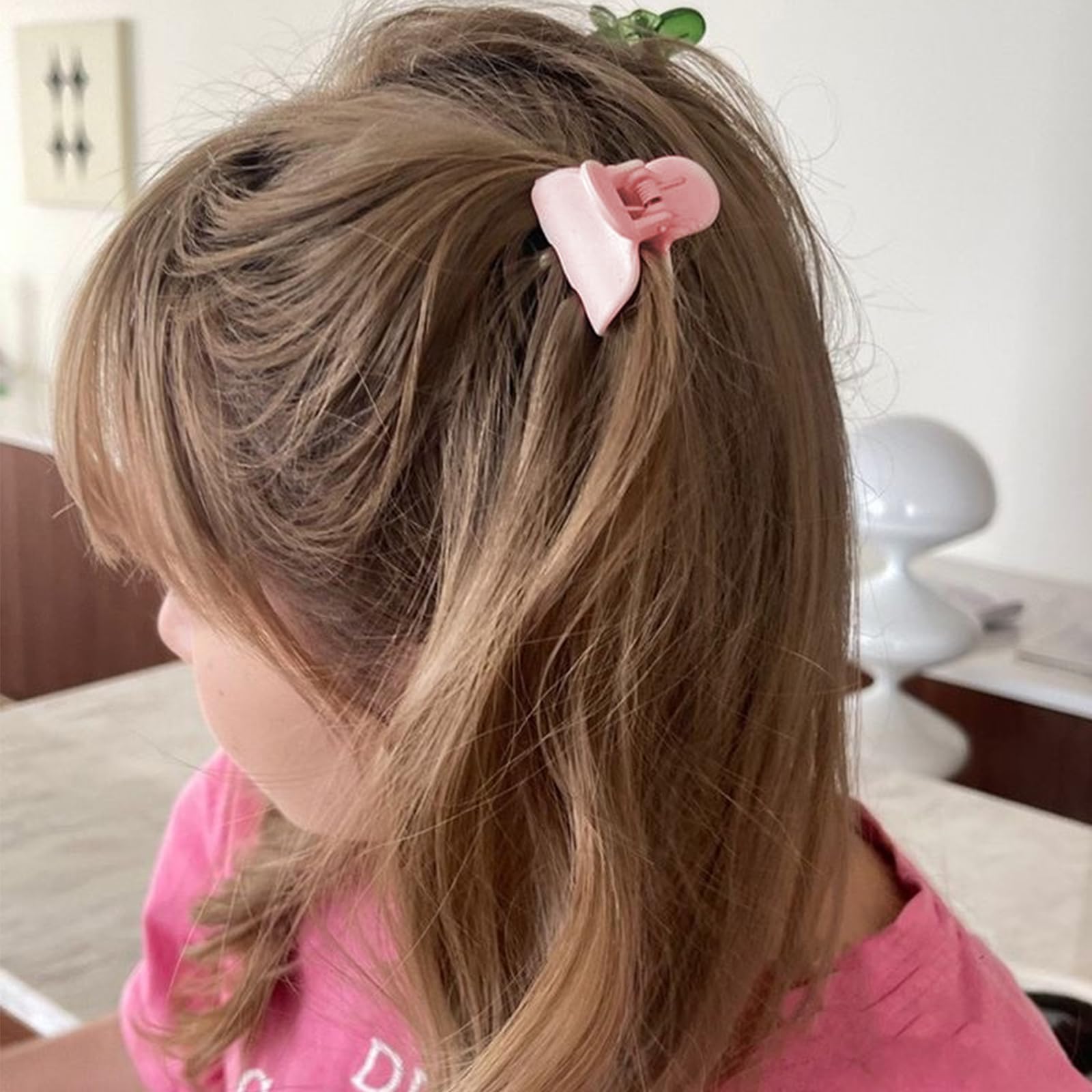 Mini Hair Clips Set 12 Pcs, 6 Matte Colours Small Hair Grips 3.5cm Wide for Women Girls, Grey, Pink, Olive, Beige, Navy - Image 4
