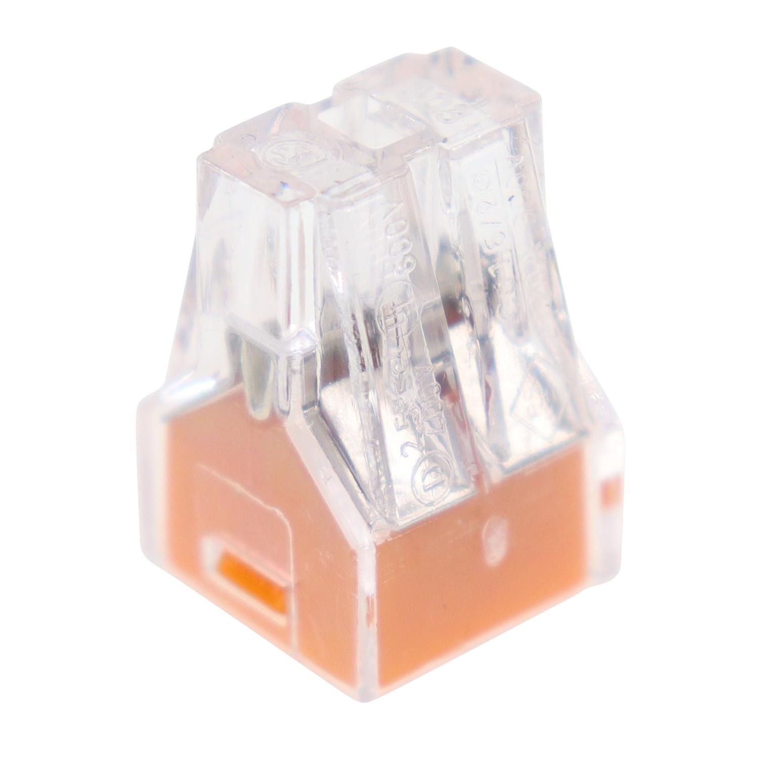 WAGO CORPORATION 773-104/VE00-2500 Terminal Blocks & Barrier Strips euro-style 4 Position Wallnut Pushwire Terminal Block - Orange for Lighting Fixtures - 250 item(s)