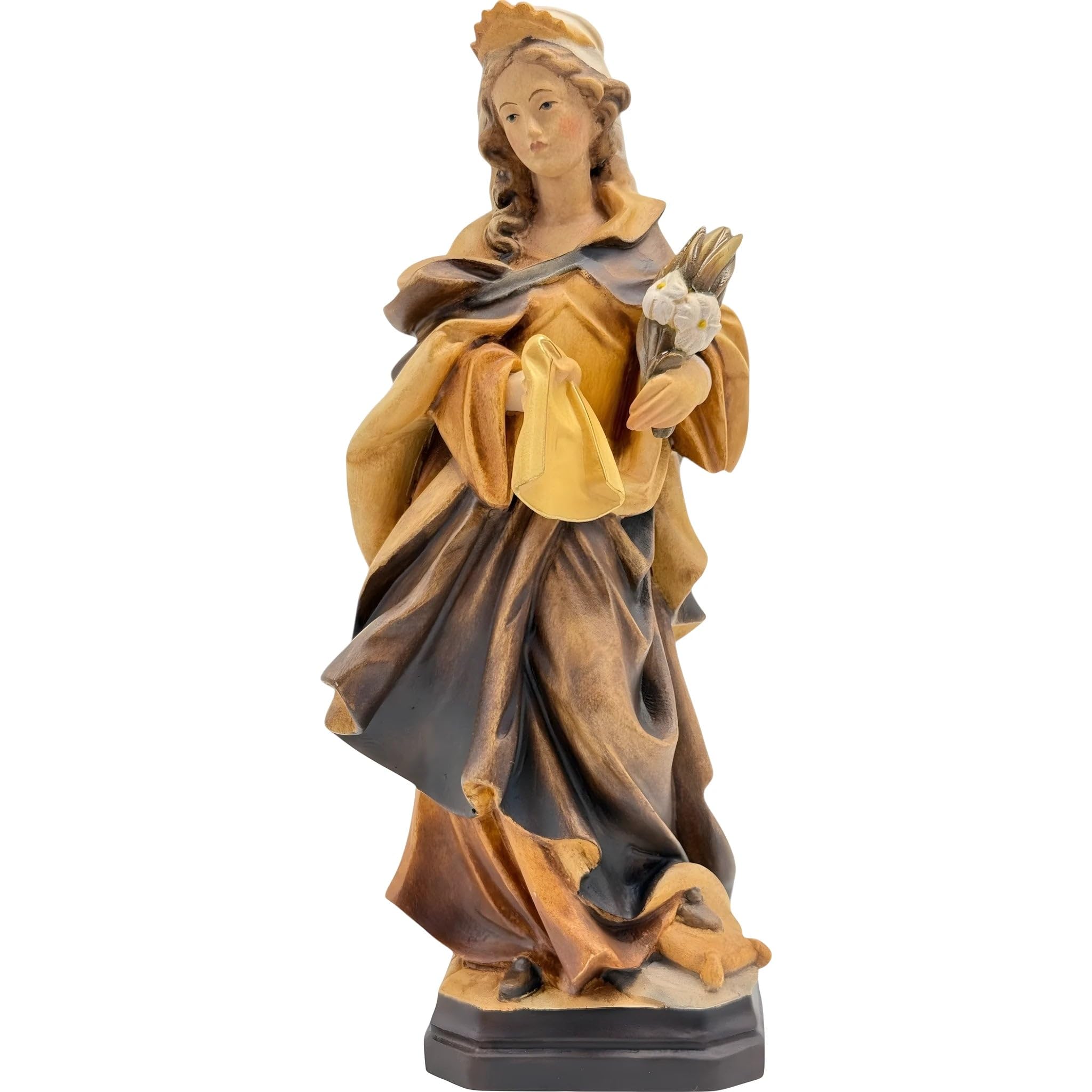 Dolfi | Santa Veronica: Życie wiary i tajemnicy 60 cm | Ręcznie barwione drewno w Val Gardena | Figurka szopki