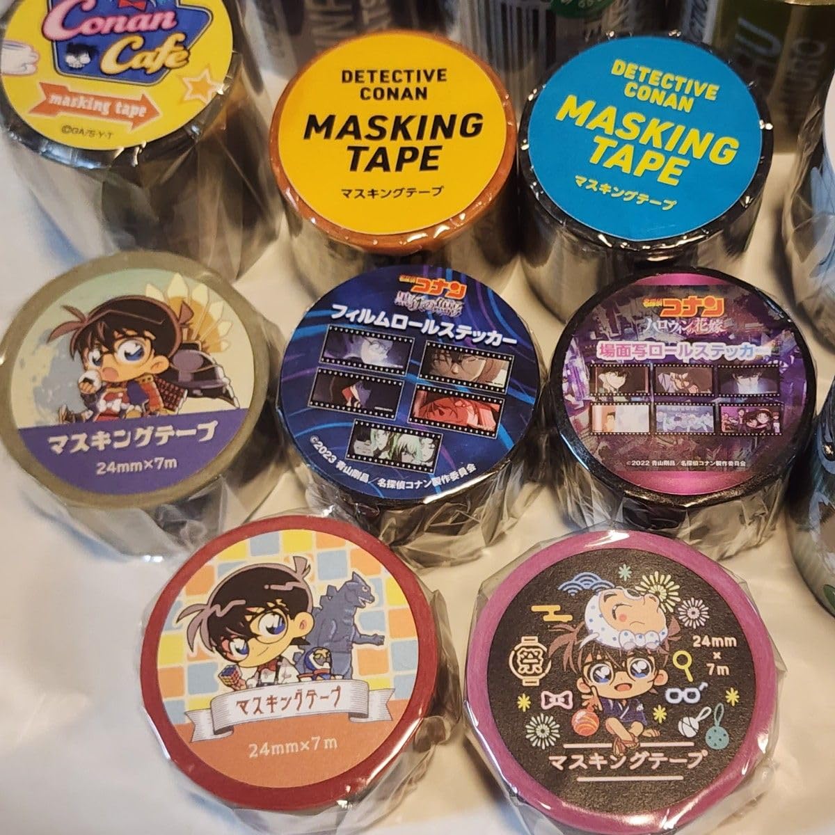 Amazon.co.jp: コナンカフェ マスキングテープ ロールステッカー 養生 