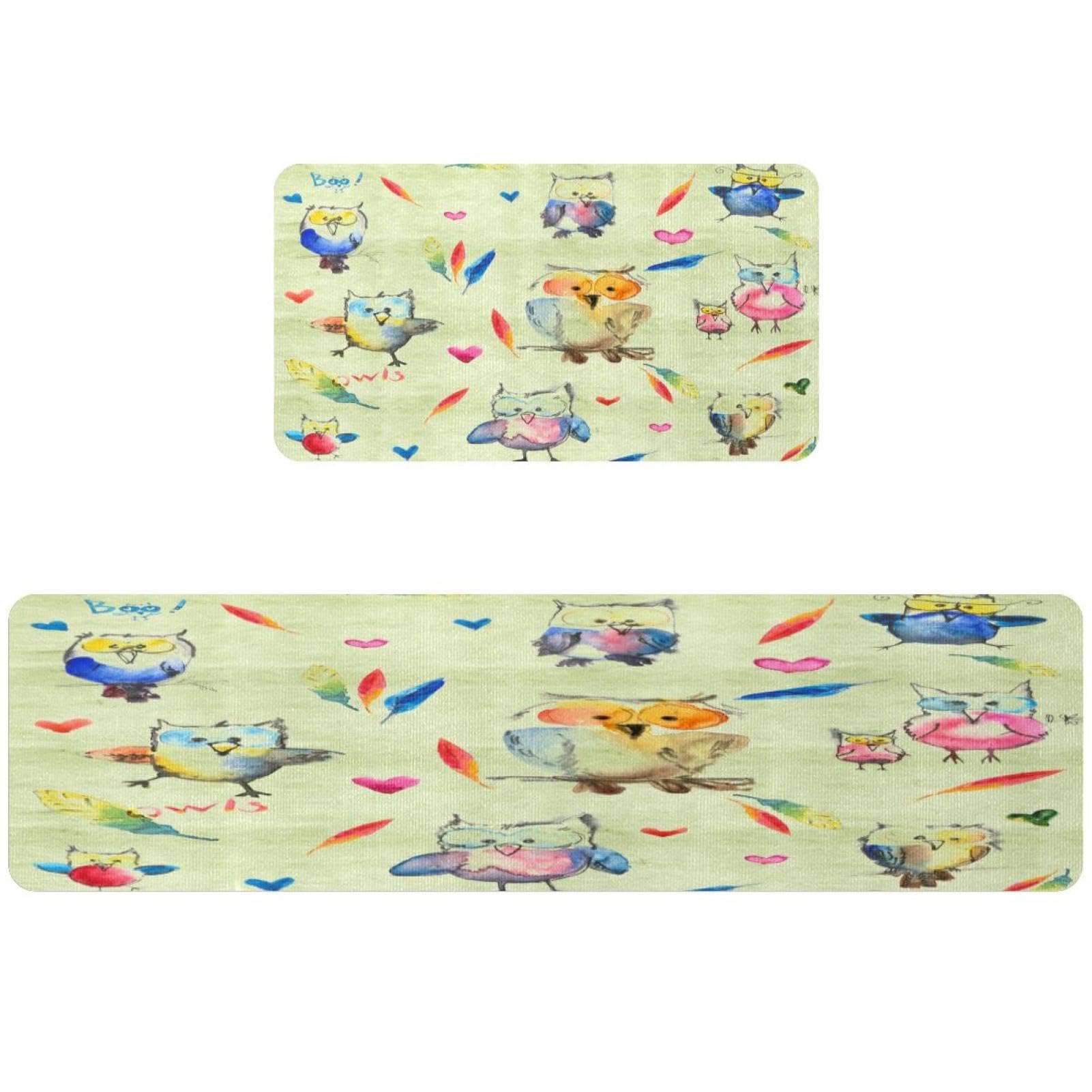 Alfombrillas de cocina VAPOKF lavables juego de 2 alfombras antideslizantes