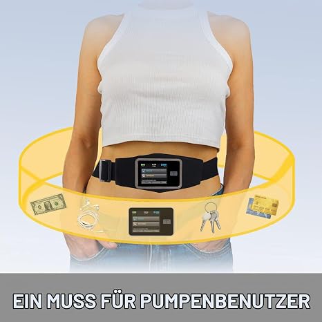 Diabetes Belt for Insulin Pumps Waist Band for Insulin Pump Insulin Pump Holder Medical Waist Bag is Compatible with Tandem t: Slim/t: Slim X2 Adjustable Insulin Pump Accessories