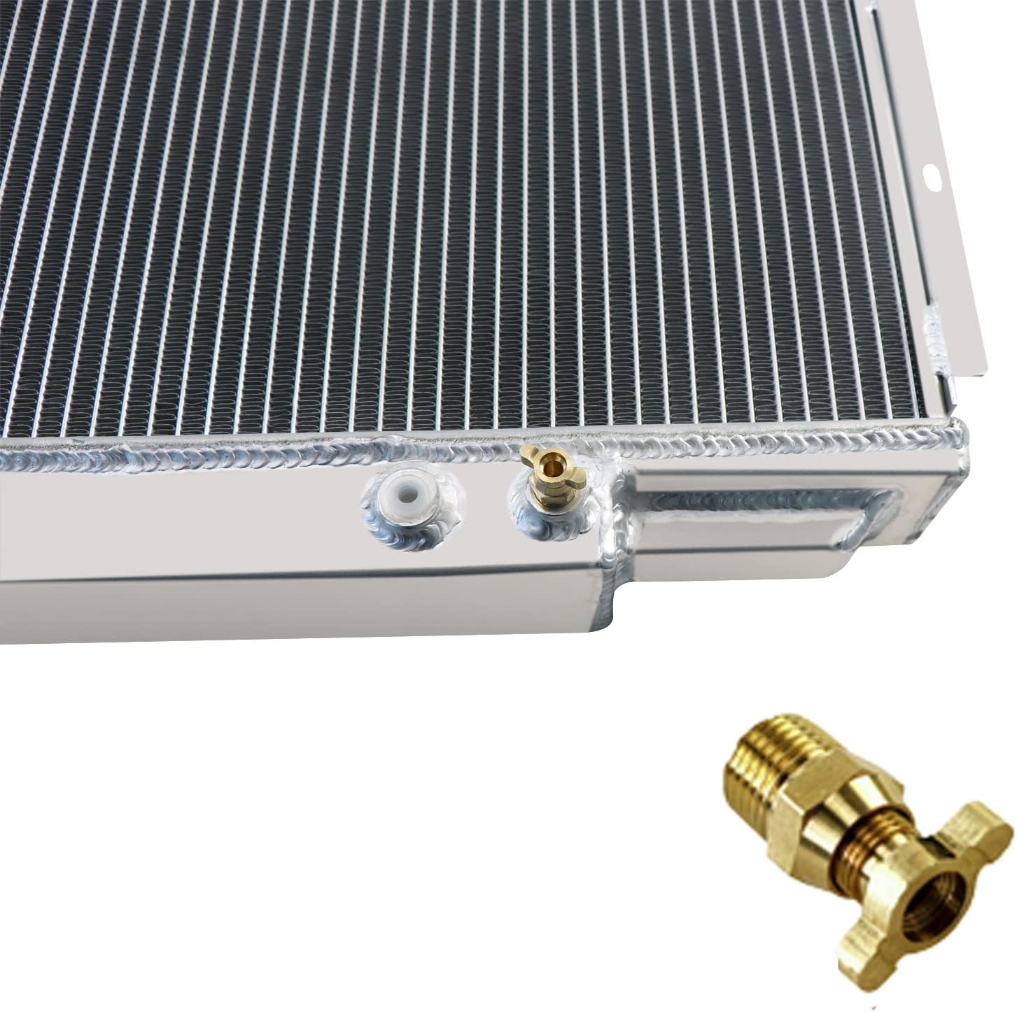 Aluminum Radiator for 1967 1968 1969 1970 Ford Mustang 67 68 69 Fairlane Ranchero Falcon 6.4L 7L V8 4 Row Core Radiators