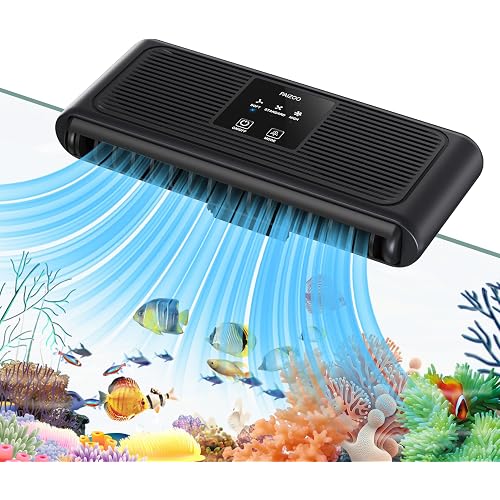 PAIZOO Aquarium Chiller Fan, Ultra-Quiet Fish Tank Cooler with 3 Speed Mode | Effective Cooling 3-7℉, Max Wind Speed 10ft/s, Fish Tank Cooling Fan for Axolotl Tank Accessories Freshwater Saltwater Tanks