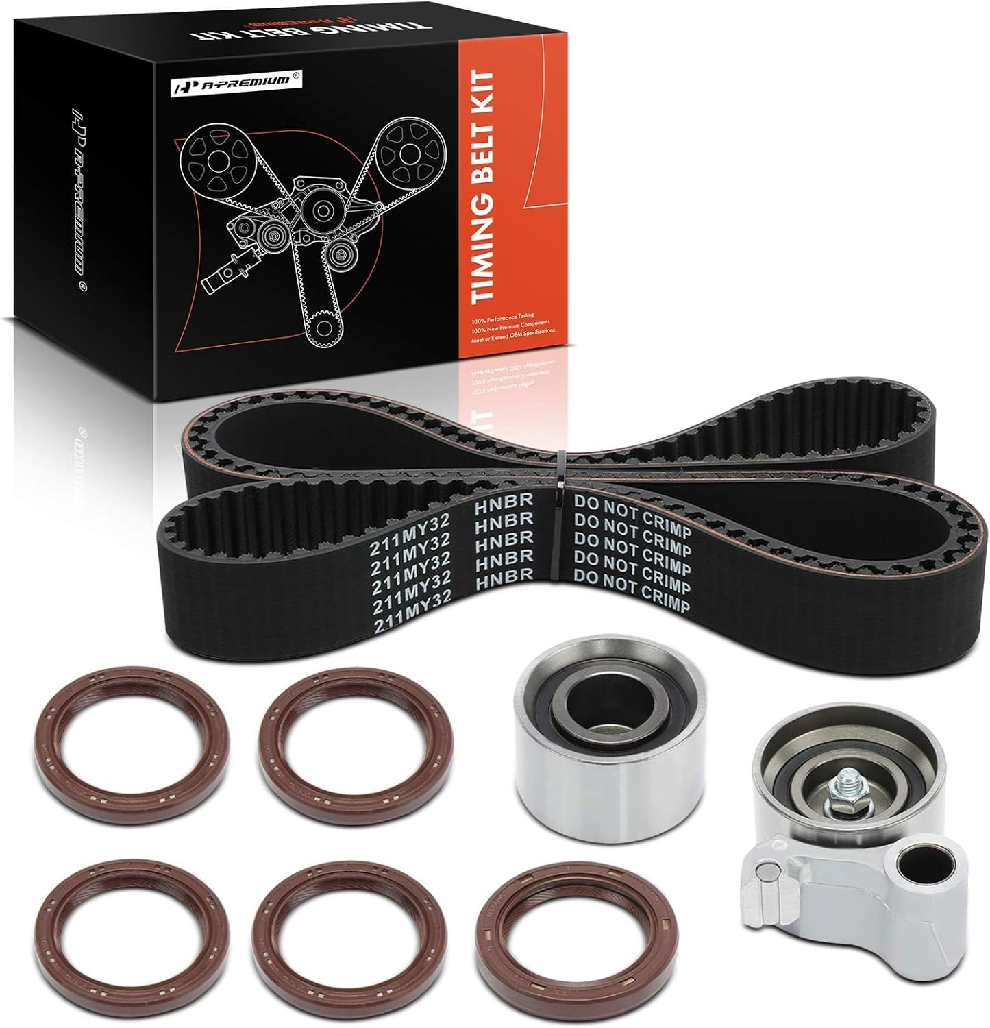 A-Premium Engine Timing Belt Kit Compatible with Toyota Camry 1994-2001, Sienna 1998-2003, Avalon 1995-2004, Solara 1999-2003 & Lexus RX300 1999-2003, ES300 1994-2001 - 3.0L