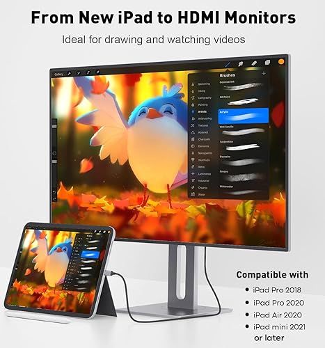 Miniatura 4 de TECHTOBOX Cable USB C a HDMI 4K, cable USB 3.1 tipo C a HDMI 2.0 de alta velocidad de 3 pies compatible con Thunderbolt 34 para MacBook ProAir, iPad