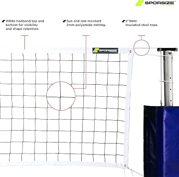 Volleyball Net Training Picnic - School - Hotel - Special Dimensions