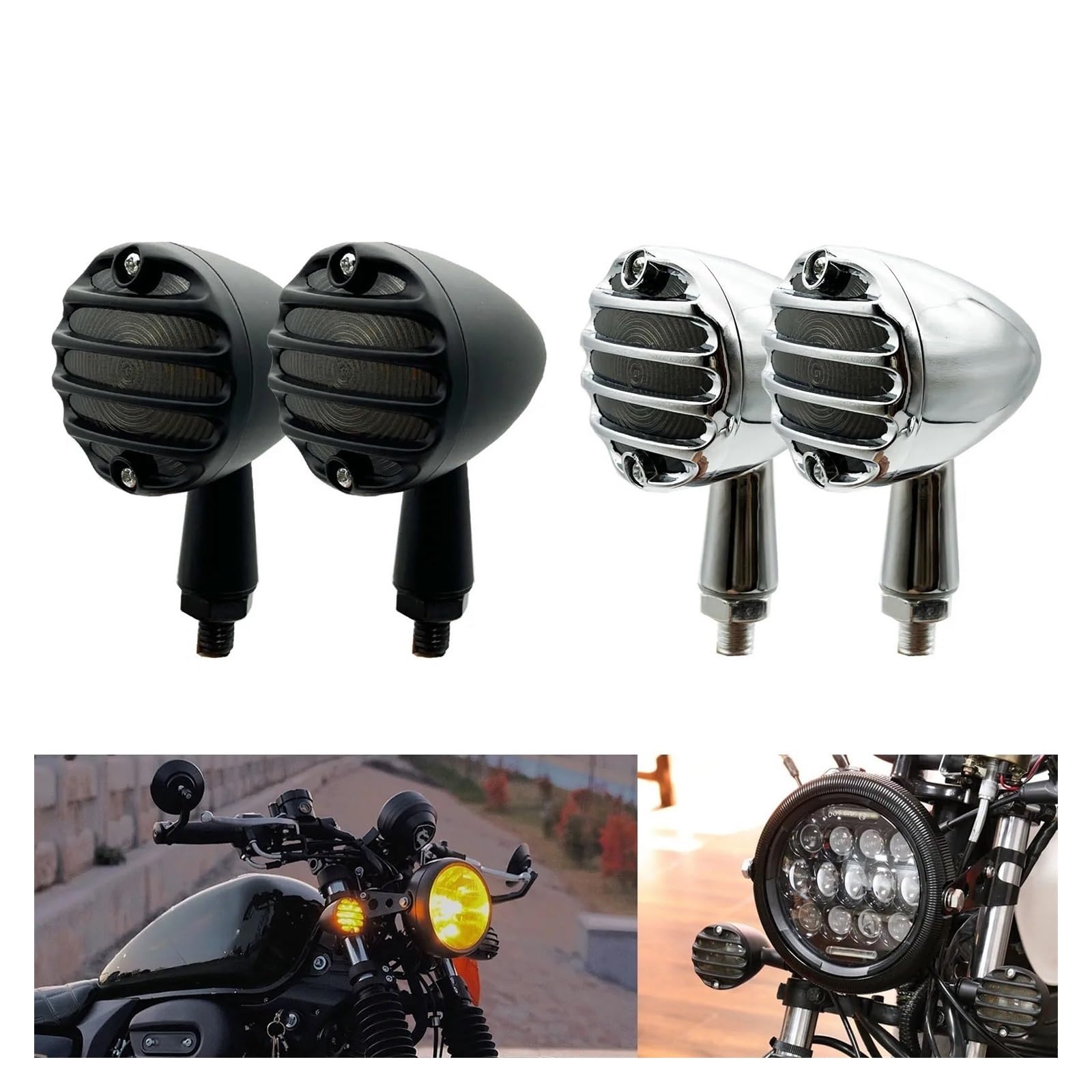 Indicatori direzione LED moto Lampeggiante anteriore Indicatoris Motos