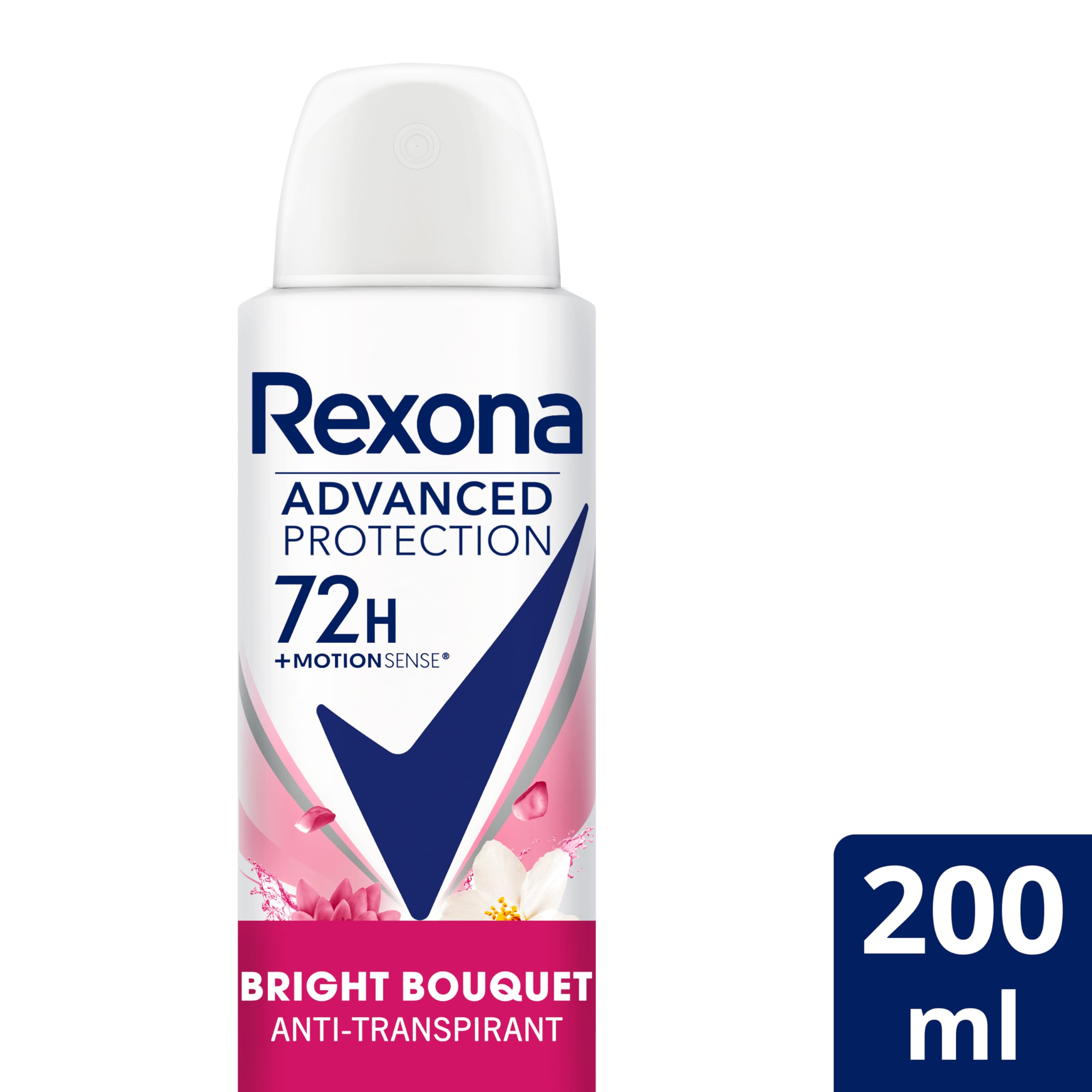 Rexona Déodorant Advance Protection Bright Bouquet 72 h pour Femme 200 ml Pack de 6