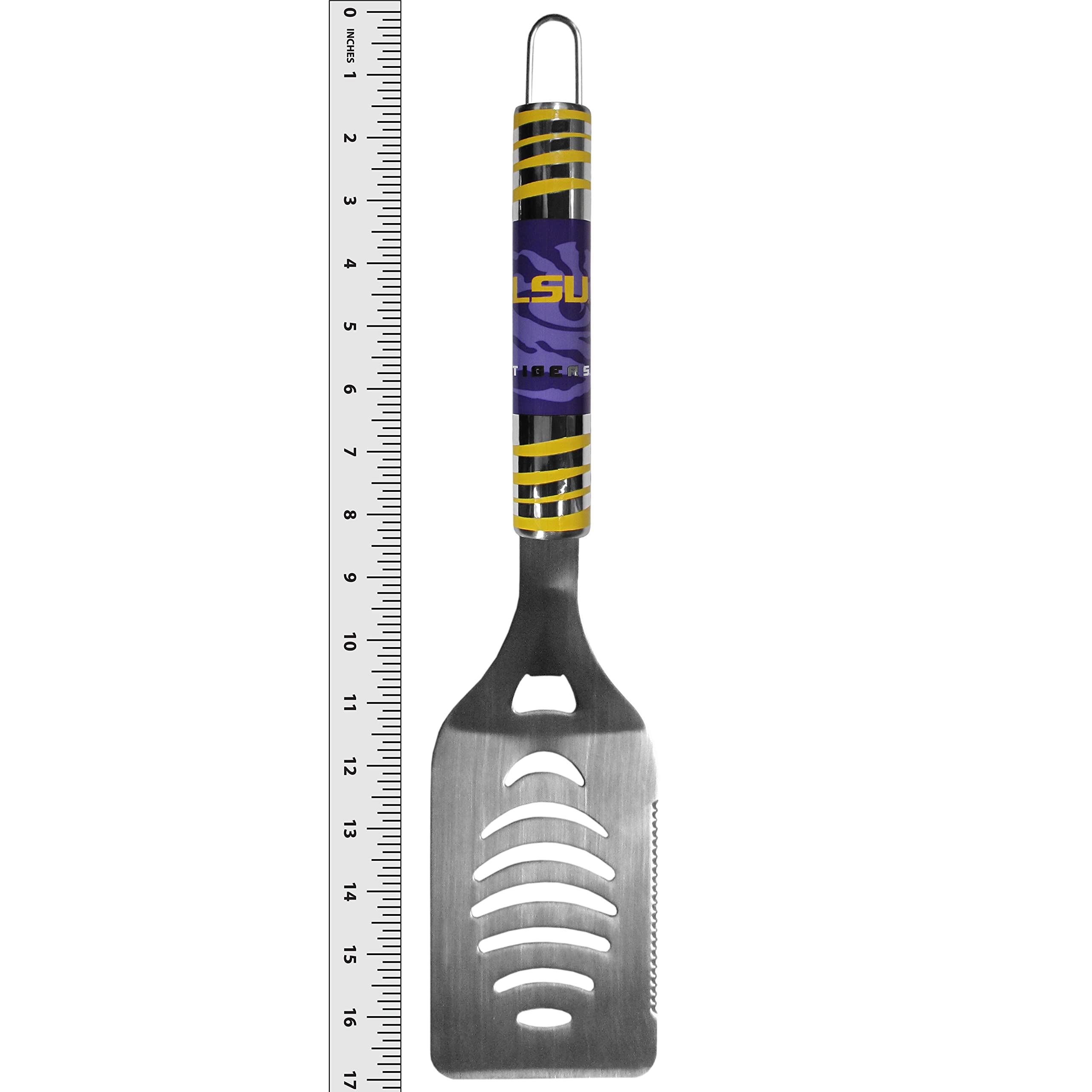 LSU Tigers 8-Piece Steel Tailgating BBQ Tool Set With Metal Case – Official NCAA Grill Kit For Game Day