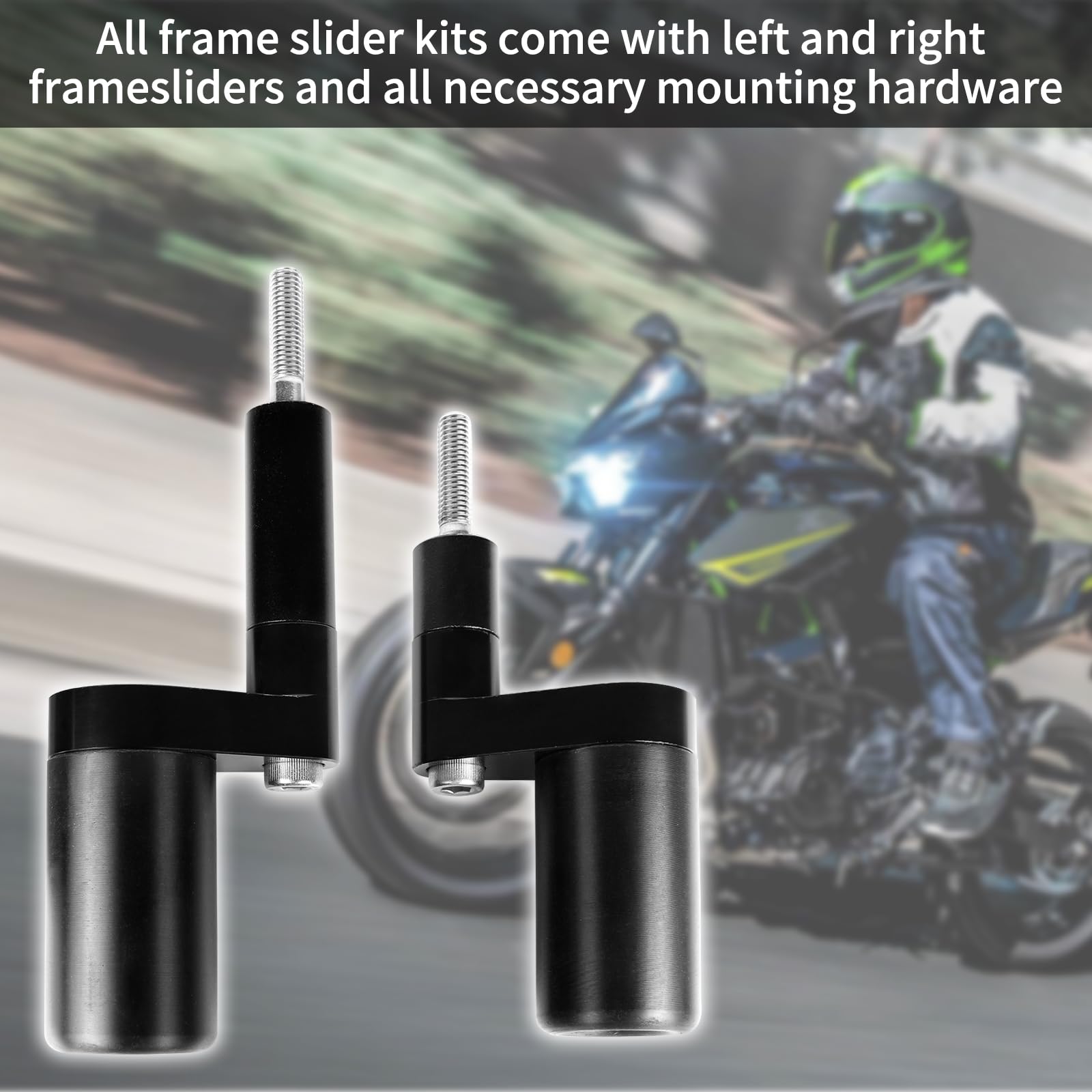 Amazon.com: No Cut Frame Sliders Fits Kawasaki Ninja 400 Z400 Z