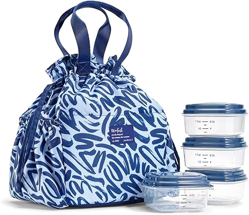 Fit & Fresh Loncheras para mujer con contenedores incluidos, loncheras para mujer